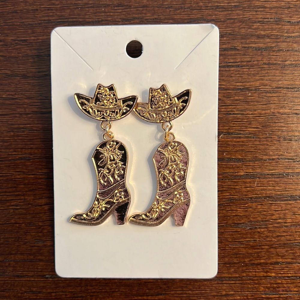 Cowboy Boots & Hat Earrings